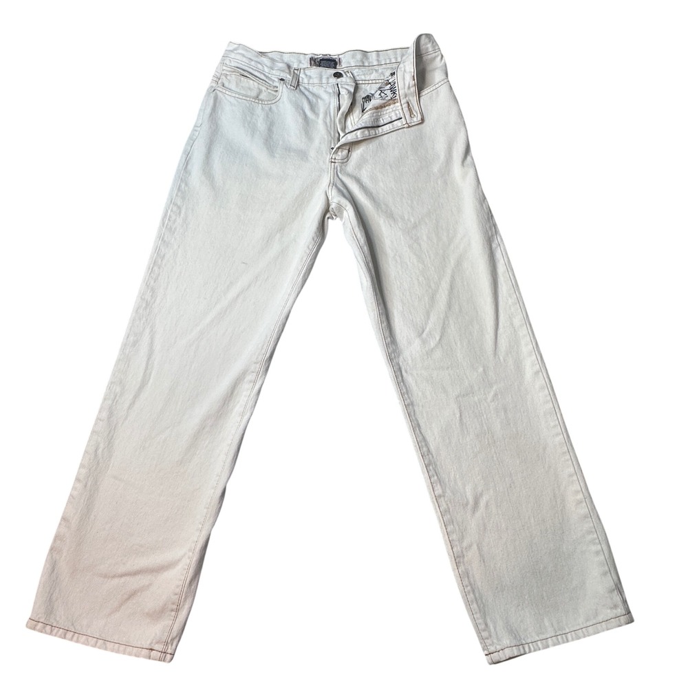 Tony Hawk Jeans Mens 32x30 White HB5001 Straight Leg Skate Streetwear Denim